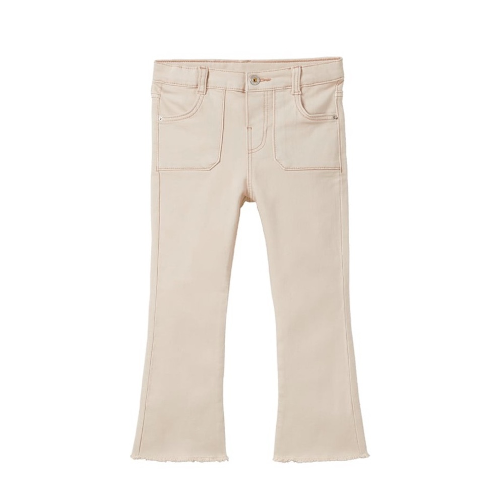 Zara Flared Frayed Jeans